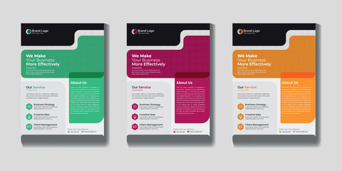 Creative Modern flyer brochure poster leaflet vector template  