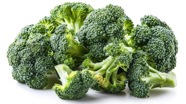 Isolated broccoli. Generative AI