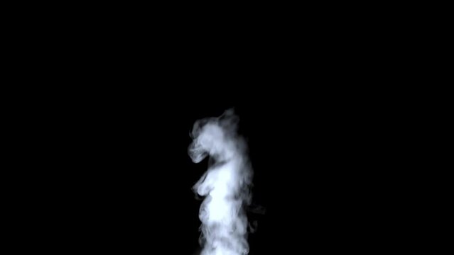 Smock effect video with black background