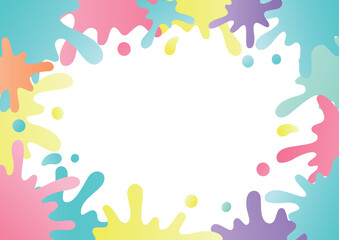 水しぶきの背景イラスト