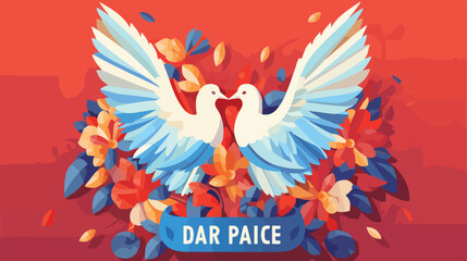 International Day of Peace symbol poster illustrati