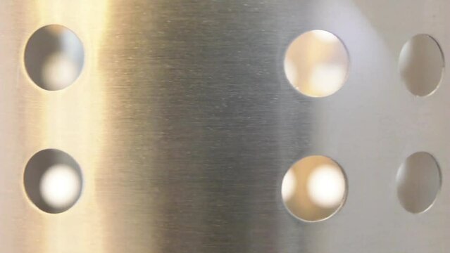 steel circle with holes
