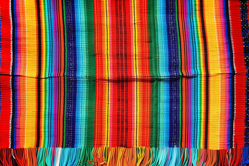 Mexican poncho cinco de mayo serape background celebration