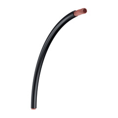 Copper Wire Conductor Electrical Cable Parallel Core 3D Render with Transparent Background