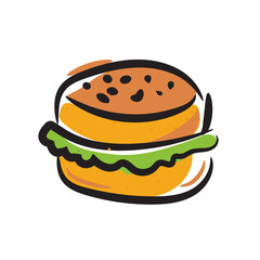 Burger Transparent Background PNG Image
