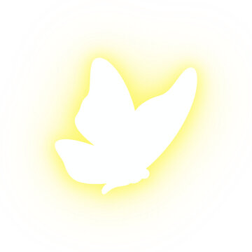 Neon LED Light,Butterfly glow light, miracle magic effect, A flock of butterflies, firefly