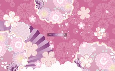 Japanese style pattern or background design.