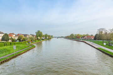 view to  Dortmund–Ems Canal in Mauritz-center, Muenster