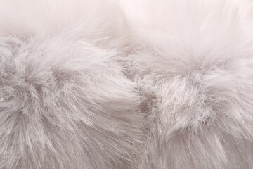 Texture of faux fur as background, closeup