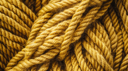 Rustic warmth of thick mustard wool texture in a high-definition shot.