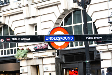 London underground station entrance