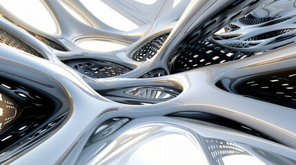 3D rendering abstract futuristic background ..