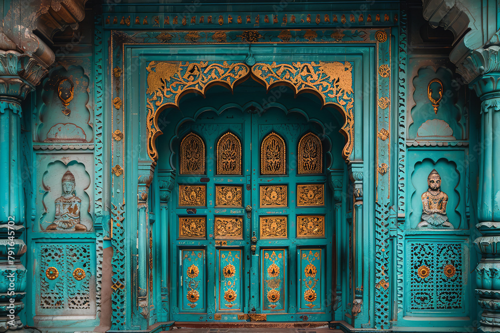 Wall mural The intricate details of a palace gate