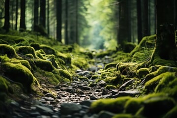 moss on the tree