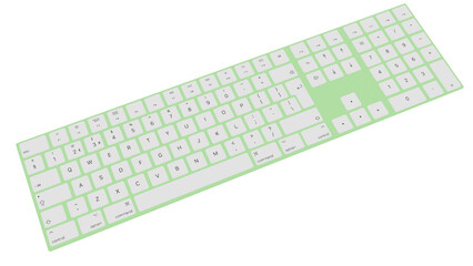 3d rendered illustration of a keyboard