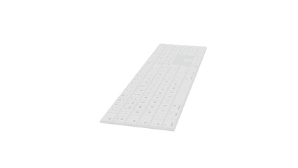 computer keyboard 3d on a white background