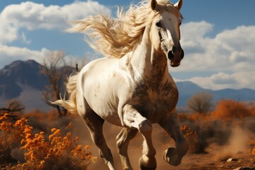 horse in the field
