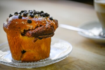 High resolution close up image of a delicious and fresh Chocolate Muffin- Israel