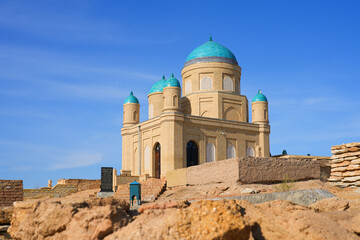 Dawit Ata (Davit Asaw) mausoleum in the necropolis of Dzhana-Birlik, Karakalpakstan, western Uzbekistan