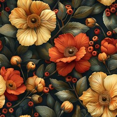 Striking Floral Composition with Rich Contrast and Detail