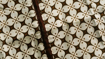 Indonesia batik pattern fabric, textured unique cloth background, artistic wallpaper