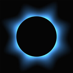 Circle illuminate light frame with color gradient