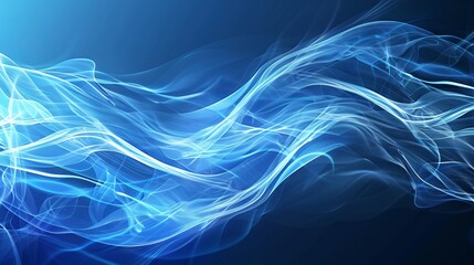 A blue smoke background with a dark background.