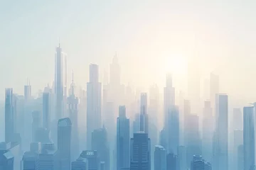 business background, modern city with skyscrappers