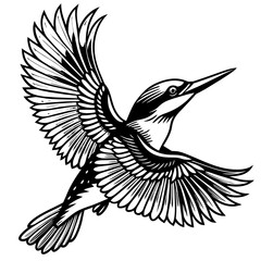 illustration of a bird vector art 