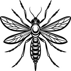 silhouette of a bee vector art