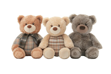 Three adorable teddy bears