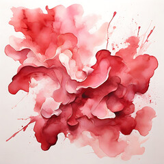 Abstract watercolour crimson background