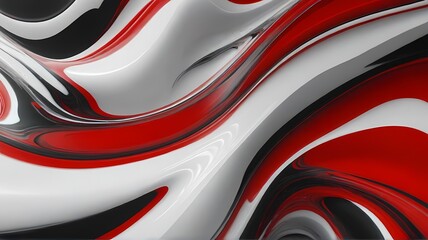 Abstract background of red and white fluid 