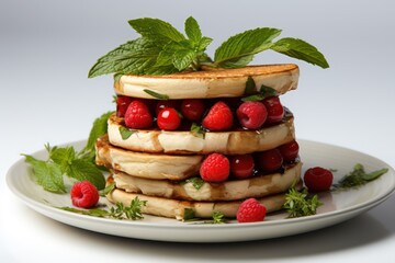 pancakes with berries