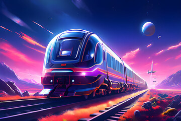 sci-fi capsule train