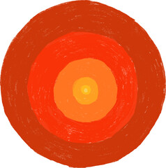 hand drawn illustration vector of target 