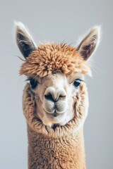 Obraz premium Porträt von einem Lama 