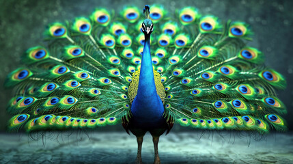 textured background with peacock features