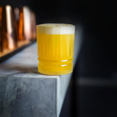 fancy Cocktail orange bar alcohol marble drink photograph 