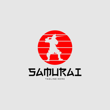 Samurai Ronin Samurai logo vector.