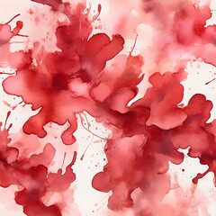 Abstract watercolour crimson background