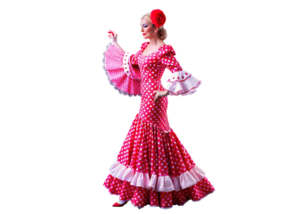 red flamenco dancer costume