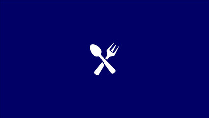 fork and spoon logo design simpel