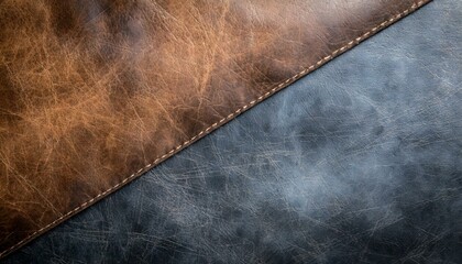 Aged surface of leather with scratches and discoloration, texture for grunge background.
