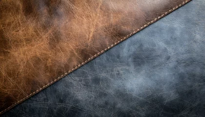 Fotobehang Aged surface of leather with scratches and discoloration, texture for grunge background. © Cam Creative Design
