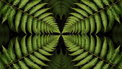  fern pattern , the lush foliage of these ancient plants. - obrazy, fototapety, plakaty