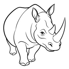 rhino vector illustration