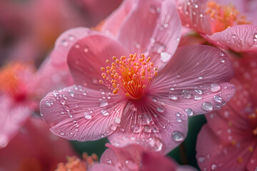 Close-up of Pink Flower ,
Flower blossom pink petal vibrant colors nature beauty in macro