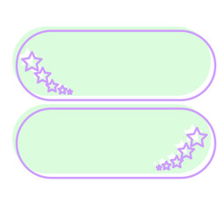 Cute Pastel Baby Note Frame with Star Icon. Soft Colored Border with Purple Line Template. Vintage Gently Baby Frame Decoration Element.  - 791709518