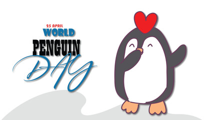 world penguin day post celebration for social media poster banner,banner and poster